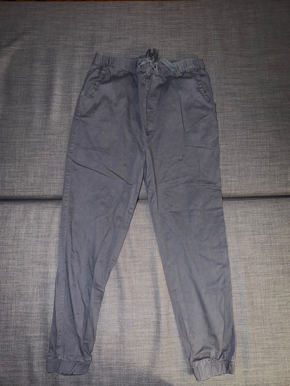 Galaxy By Harvic Men's Grey Blue Drawstring Joggers XL